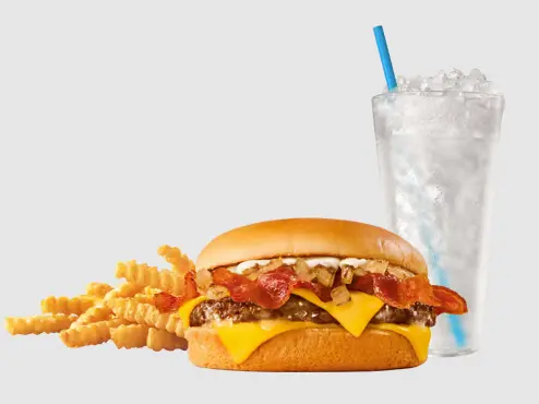 Sonic Garlic Butter Bacon Cheeseburger Combo Price, Nutrition And Allergen Information Garlic Butter Bacon Cheeseburger Combo